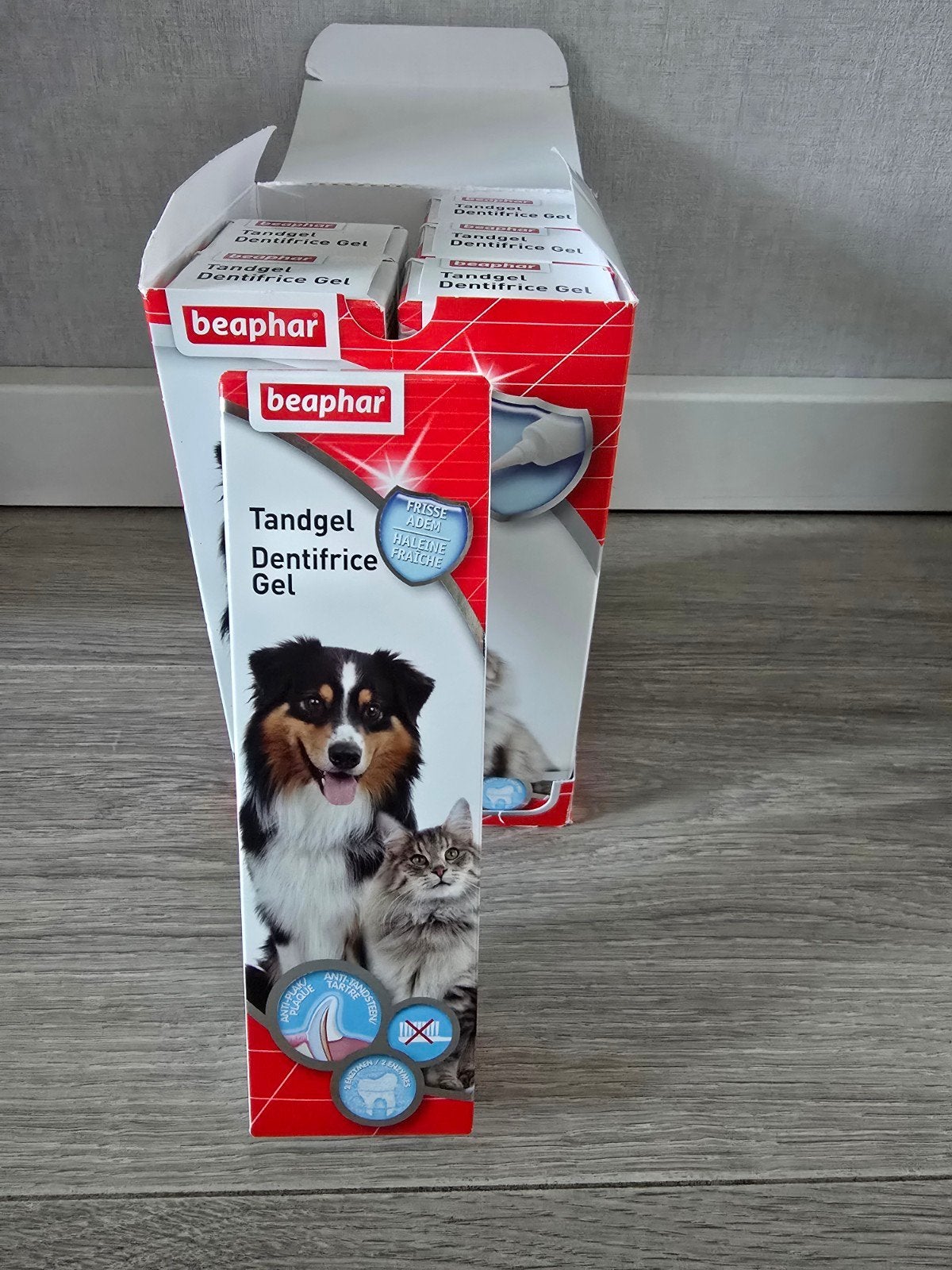 Beaphar Dentifrice Tandgel 6 nieuwe tubes, Ophalen of Verzenden, Hond