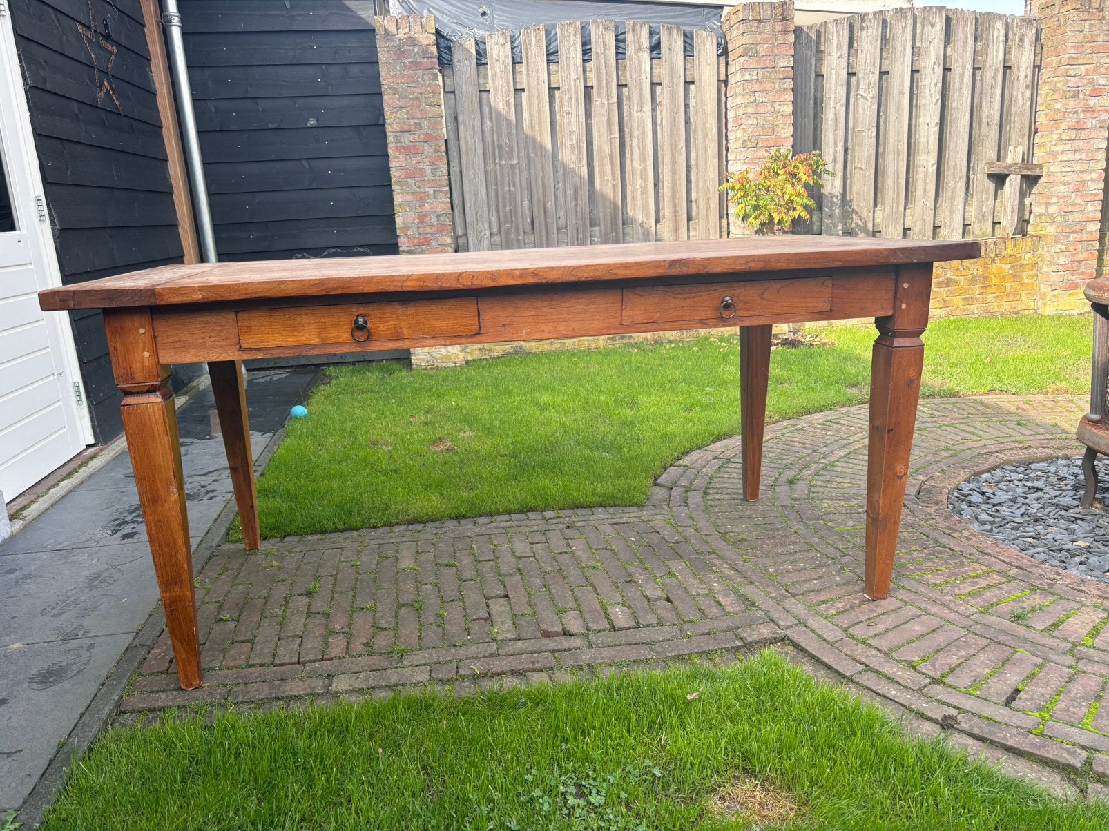 Eetkamer tafel, Ophalen, Gebruikt, 50 tot 100 cm, 150 tot 200 cm
