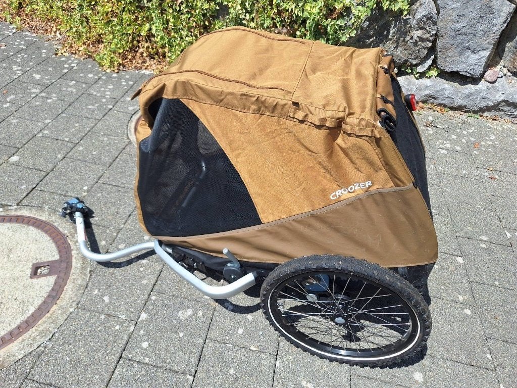 CROOZER - fietsaanhanger voor honden, Opvouwbaar, Minder dan 20 kg, Ophalen of Verzenden, Zo goed als nieuw