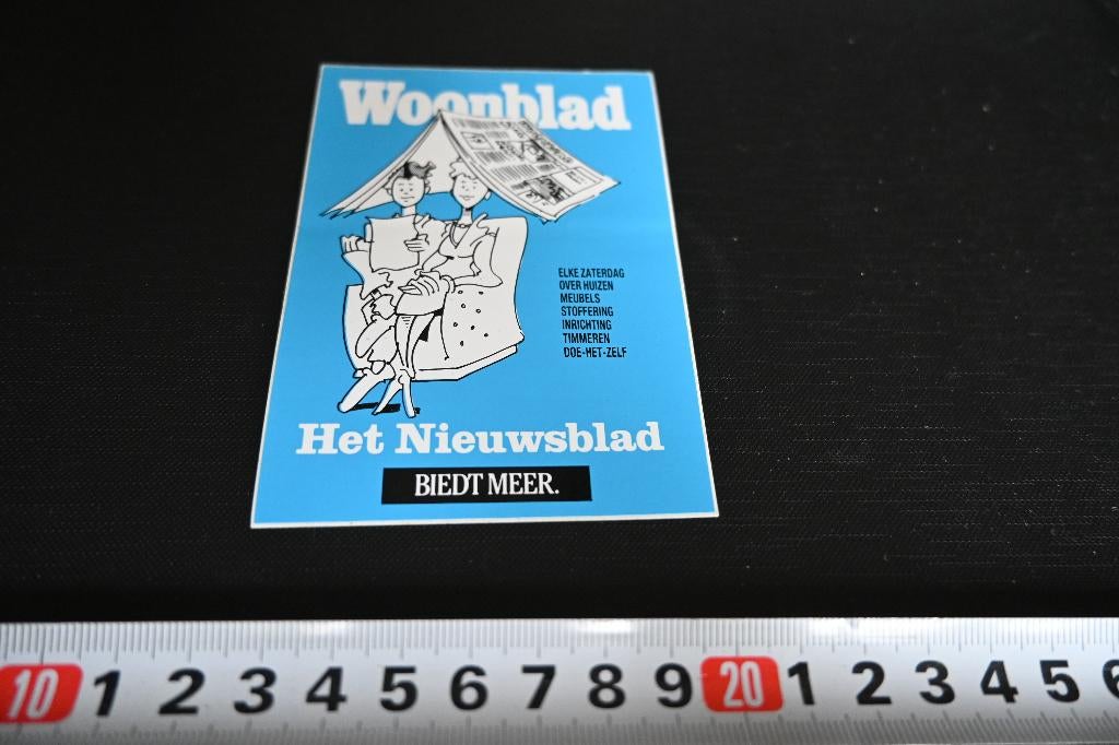 sticker Het Nieuwsblad biedt meer  WOONBLAD, Ophalen, Zo goed als nieuw