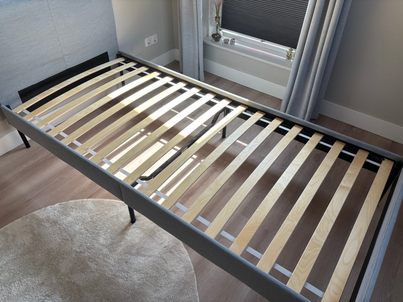 Bed slattum Ikea, Ophalen, Gebruikt, 90 cm, Eenpersoons