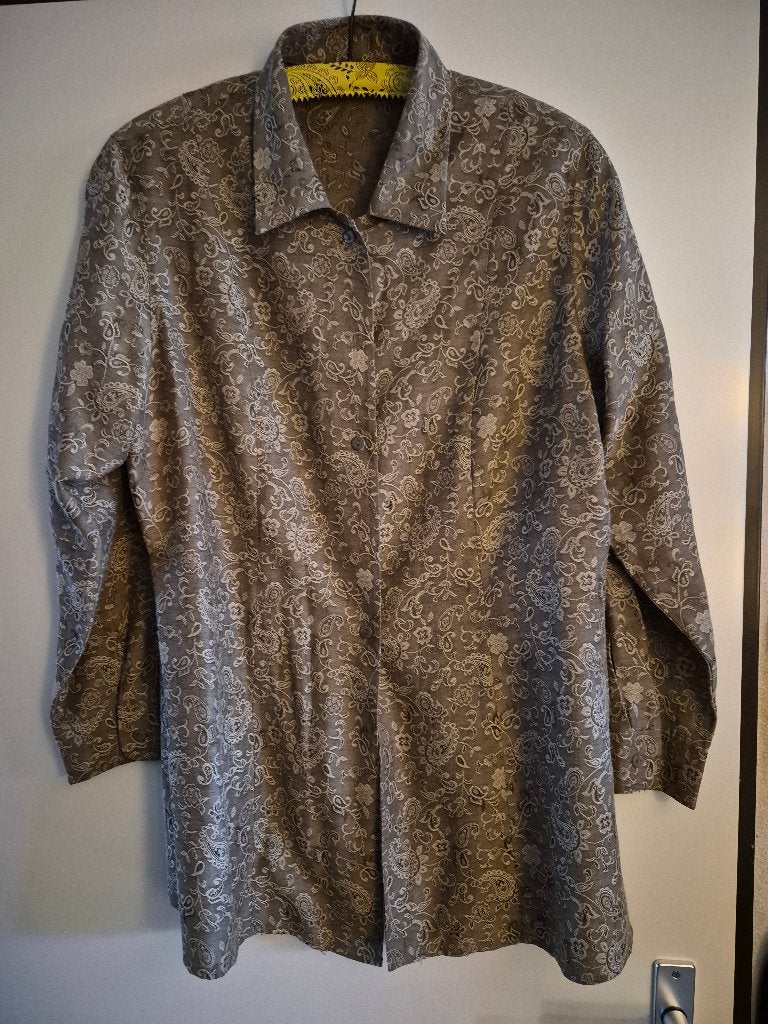 Elegante getailleerde blouse van het merk Bianca. Maat 44, Bianca, Beige, Maat 42/44 (L), Ophalen of Verzenden