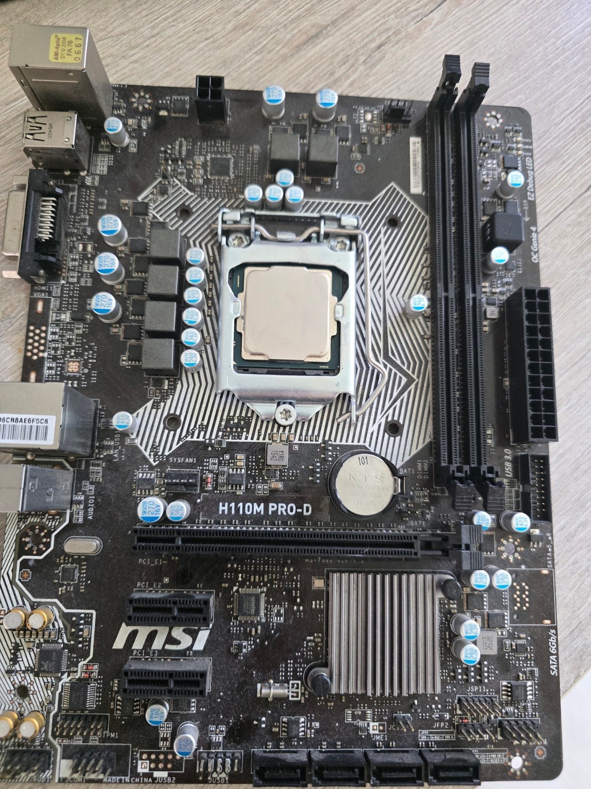MSI H110M PRO-D + Intel Pentium G4560, Computers en Software, Moederborden, Ophalen of Verzenden, Intel, DDR4, LGA 1151