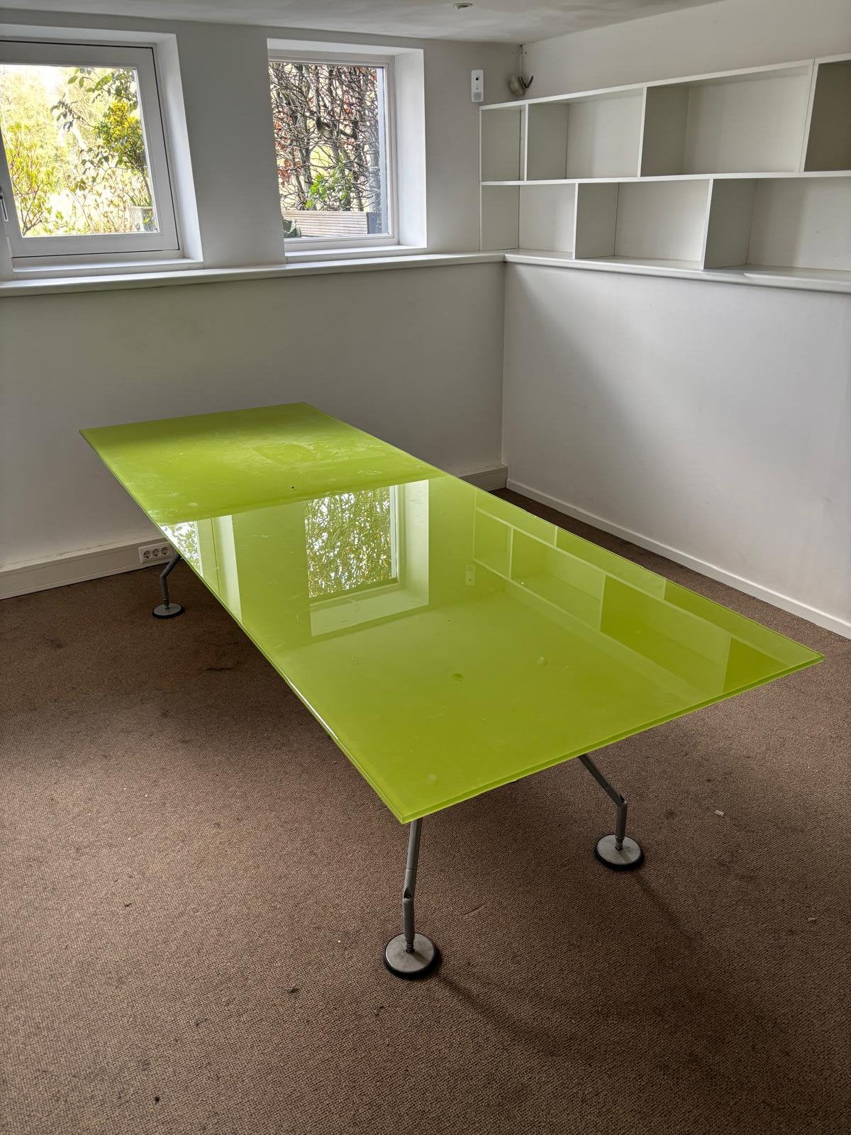 Tecno Nomos eettafel / vergadertafel 280x100 cm, Ophalen, Zo goed als nieuw