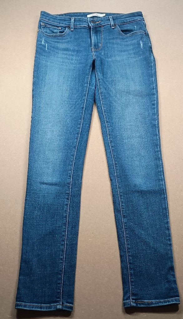 Levi’s 711, Blauw, Ophalen of Verzenden, Zo goed als nieuw, W28 - W29 (confectie 36)
