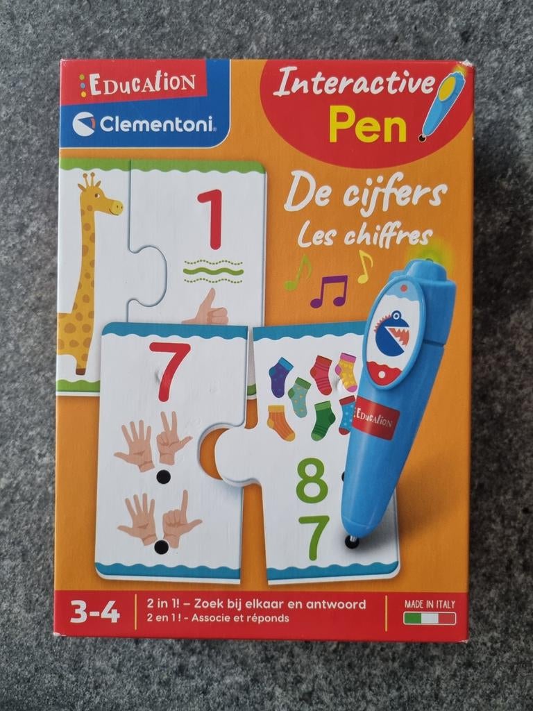 Clementoni Interactieve Pen - De Cijfers (3-4 jaar), Ophalen, Gebruikt, Taal en Lezen, Met geluid