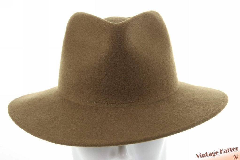 Gleufhoed Weba Hats kaki cashmere wolvilt 57-58 nieuw, Hoed, Weba Hats Nederland, Nieuw, Ophalen of Verzenden