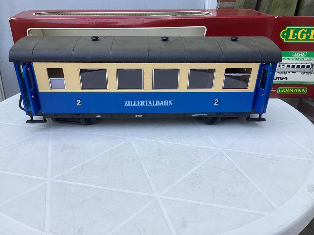 LGB 3164 Zillertalbahn 4assige 2de klas personenrijtuig ZGAN, Gelijkstroom, Wagon, Ophalen of Verzenden, Zo goed als nieuw