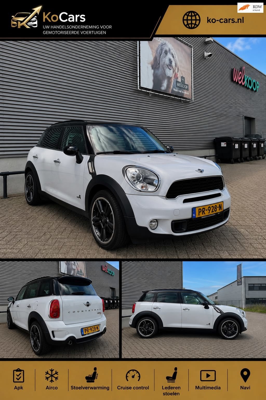 Mini Countryman S / Airco / Cruise / Stoelverw / Multimedia, Auto's, 1355 kg, Euro 5, 15 km/l, Gebruikt