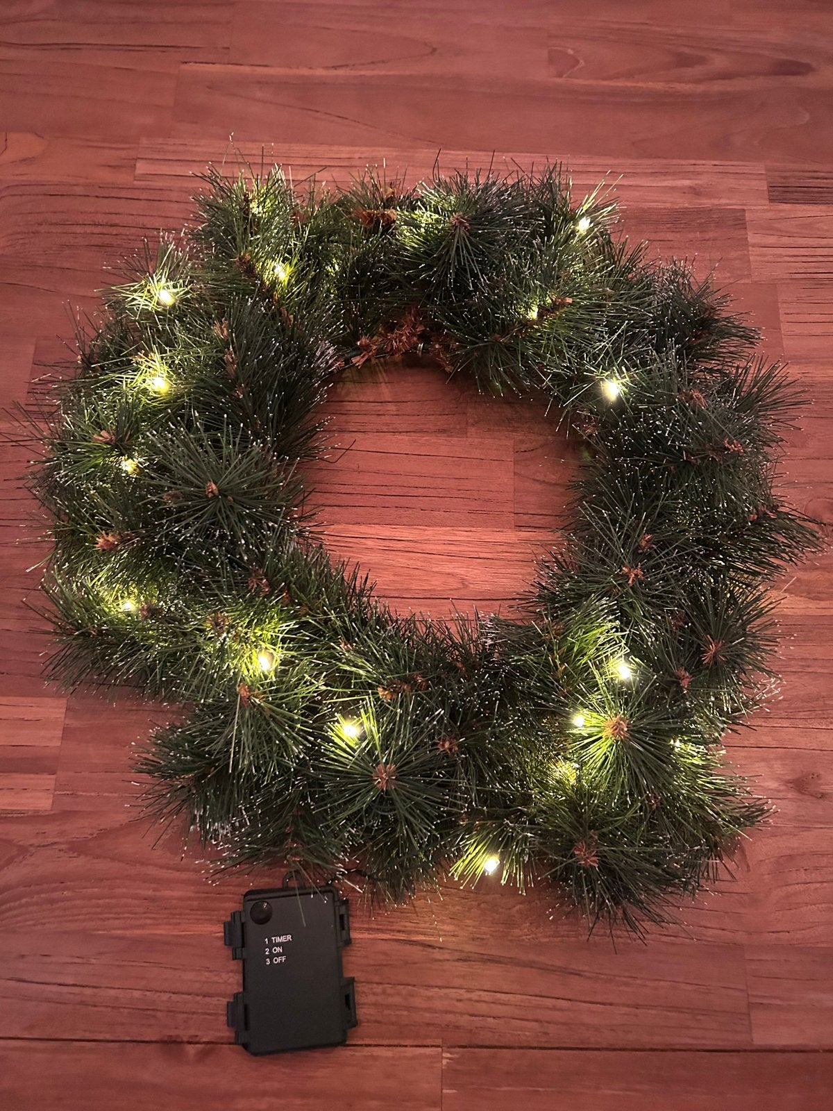 Black box kerstkrans met verlichting, Diversen, Ophalen of Verzenden, Zo goed als nieuw