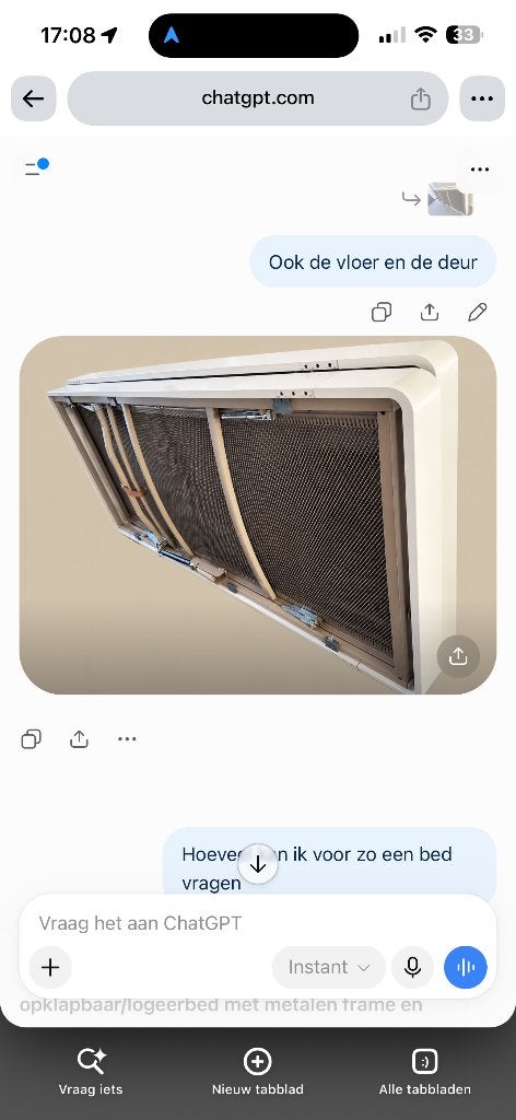 Auping bedden, Ophalen, 90 cm, Eenpersoons, Beige