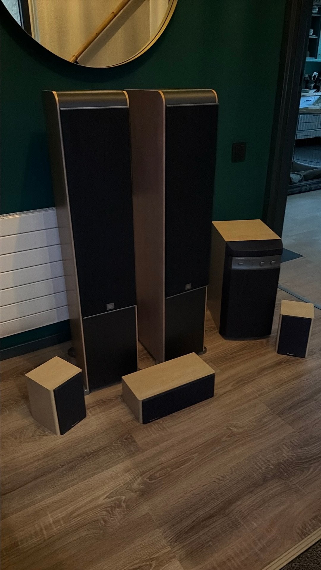 JBL ES80 Vloerstaande Luidsprekers met Pioneer Speakerset, Audio, Tv en Foto, Vloerstaande luidspreker, Gebruikt, JBL, Geschikt voor surround/home cinema