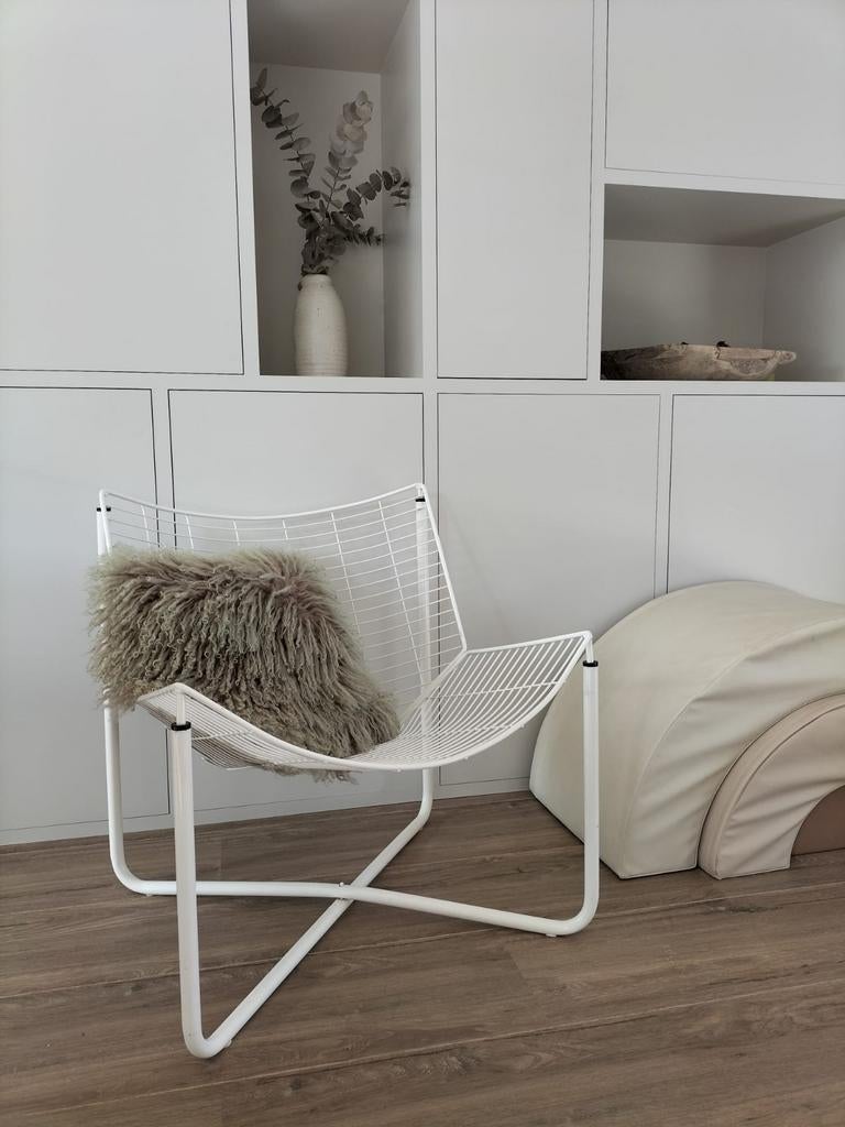 Ikea. Jarpen Draadstoel- Niels Gammelgaard Design, Huis en Inrichting, Ophalen, Wit, Eén