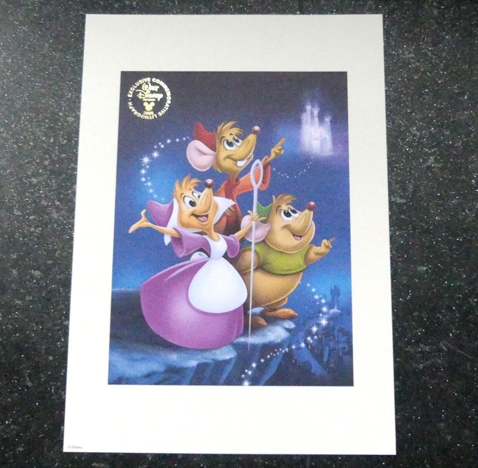 Walt Disney litho print Assepoester film 2005, Ophalen of Verzenden, Assepoester of Belle, Zo goed als nieuw, Plaatje of Poster