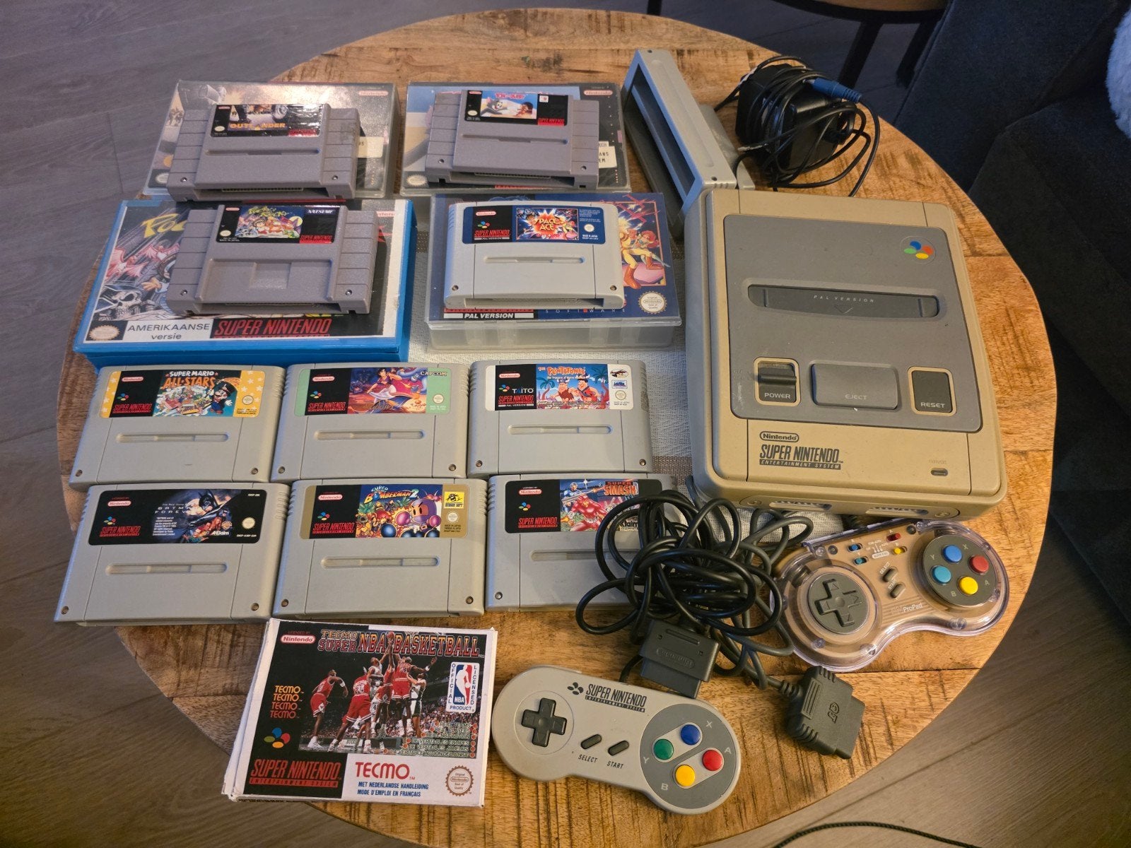 Super Nintendo Entertainment System (SNES) met games, Ophalen of Verzenden, Gebruikt, Met 2 controllers, Met games