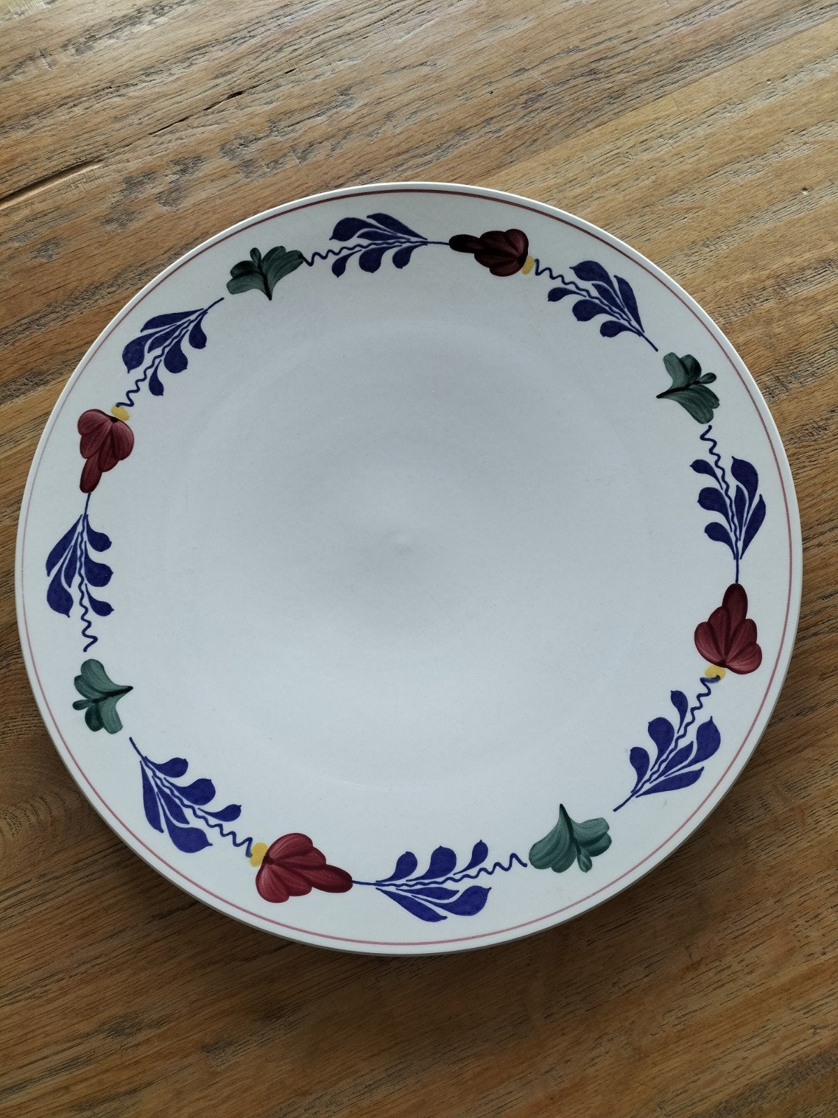 Boerenbont Taart schaal, Ophalen, Landelijk/Boerenbont, Royal Boch, Aardewerk