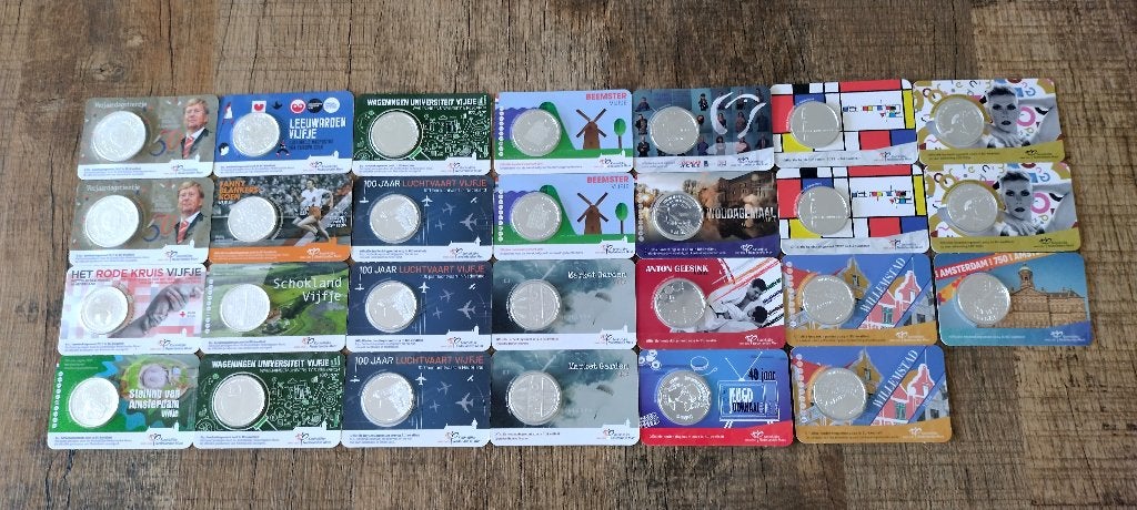 Herdenkingsmunten in Coincard BU, Ophalen of Verzenden, Koningin Beatrix, Euro's, Losse munt