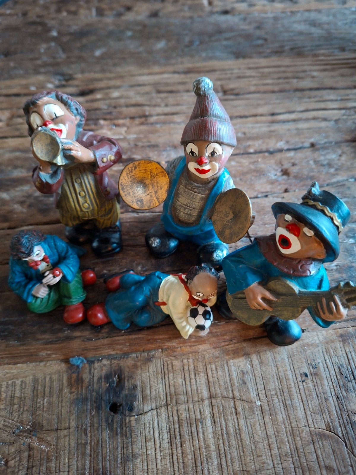 Gilde Clowns Comedy Collection - 5 onbeschadigde beeldjes, Ophalen of Verzenden