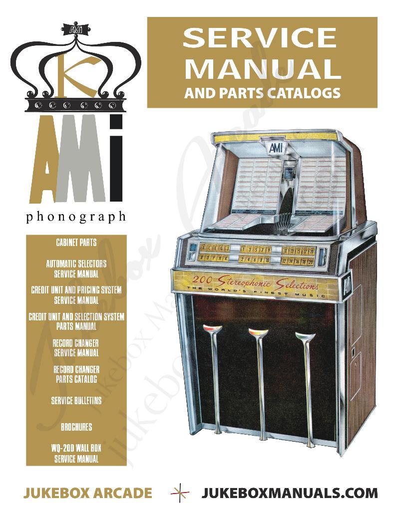 Boekwerk Manual Gebruikaanwijzing Ami K, Verzamelen, Automaten | Jukeboxen, Ophalen of Verzenden, 1950 tot 1960, Seeburg