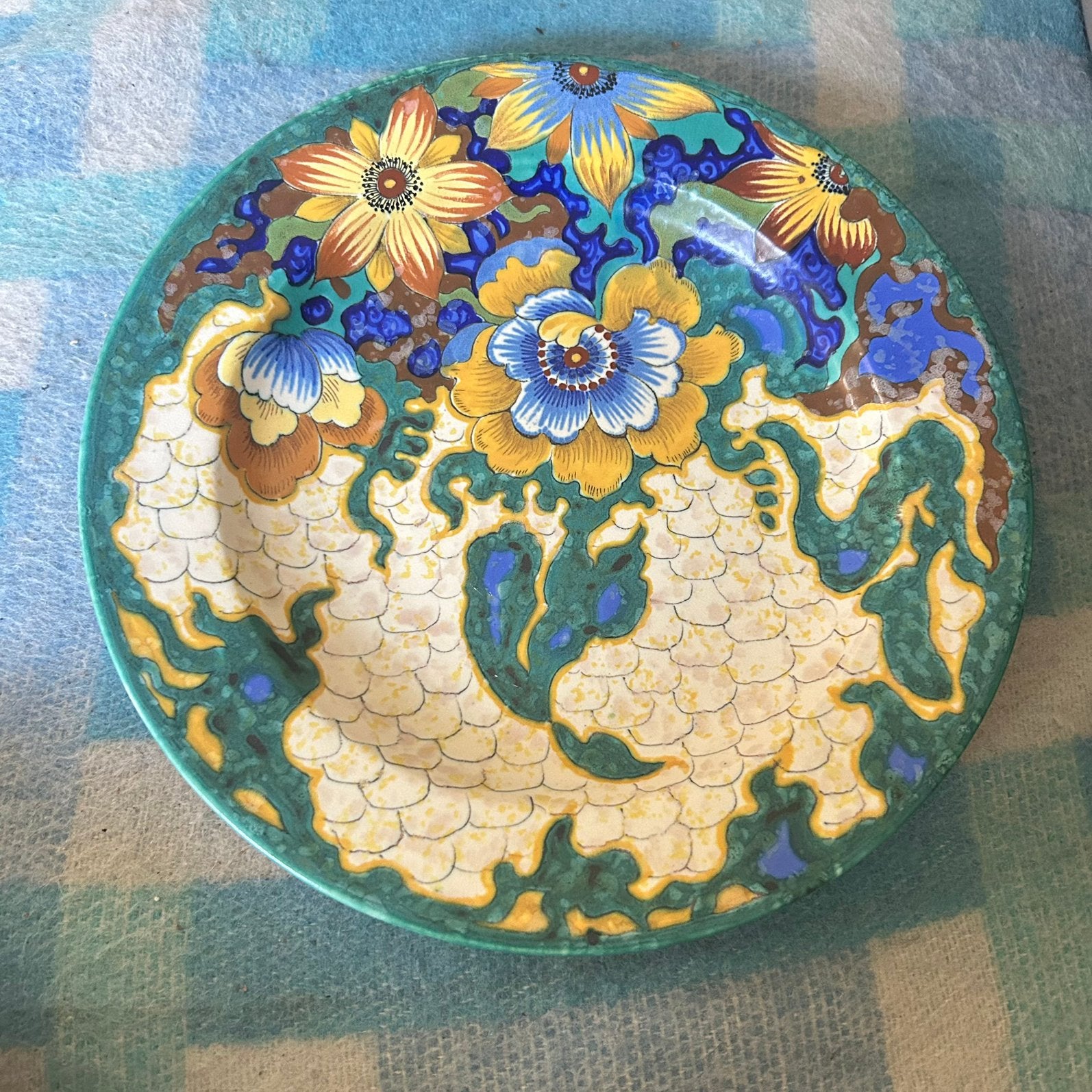 Koninklijke plateelbakkerij Zuid-Holland Gouda jubileumbord, Antiek en Kunst, Ophalen of Verzenden