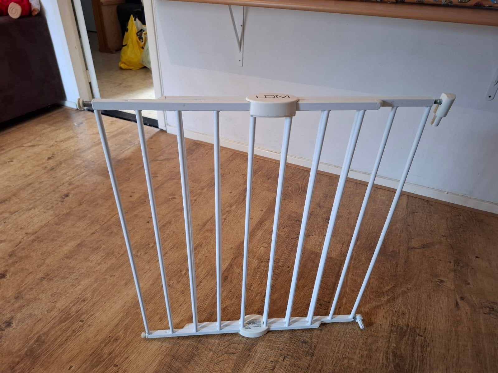 LDM Veiligheidshekje - Wit, uitschuifbaar, Ophalen, Gebruikt, 100 tot 115 cm, Klemhekje
