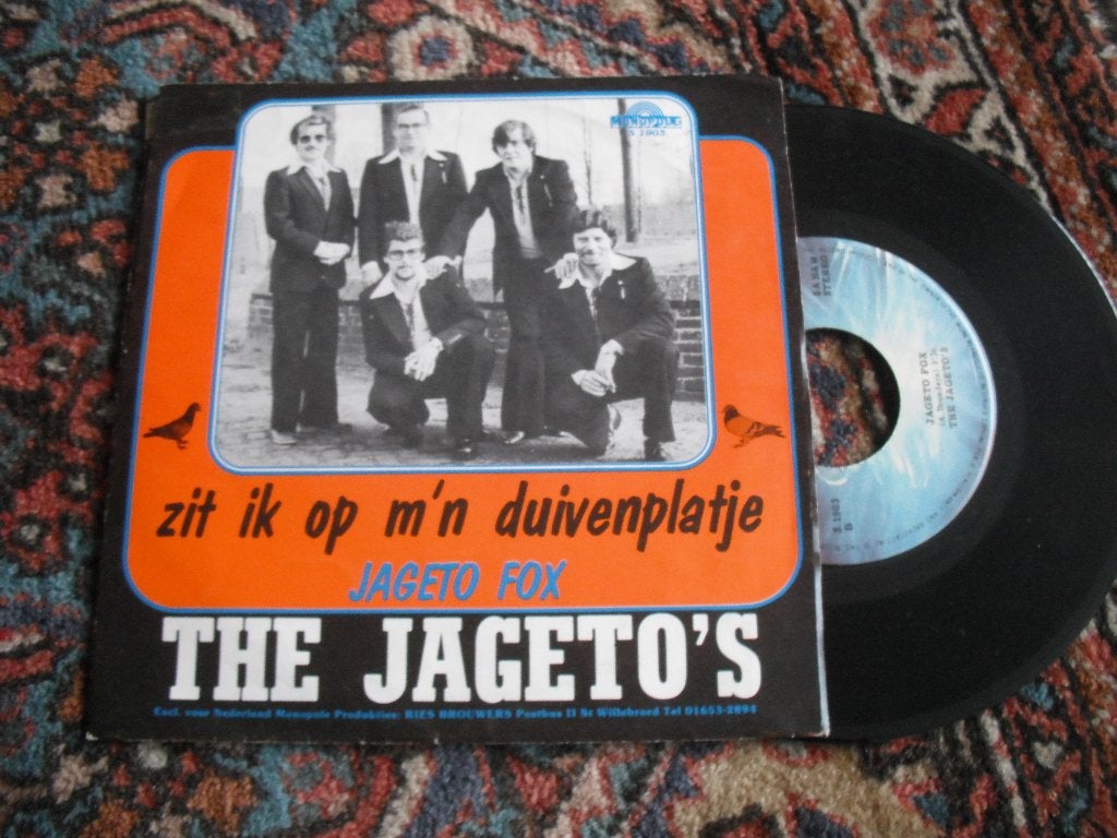 The Jageto's - Zit ik op m'n duivenplatje (sw), Ophalen of Verzenden, Zo goed als nieuw, 12 inch, Levenslied of Smartlap