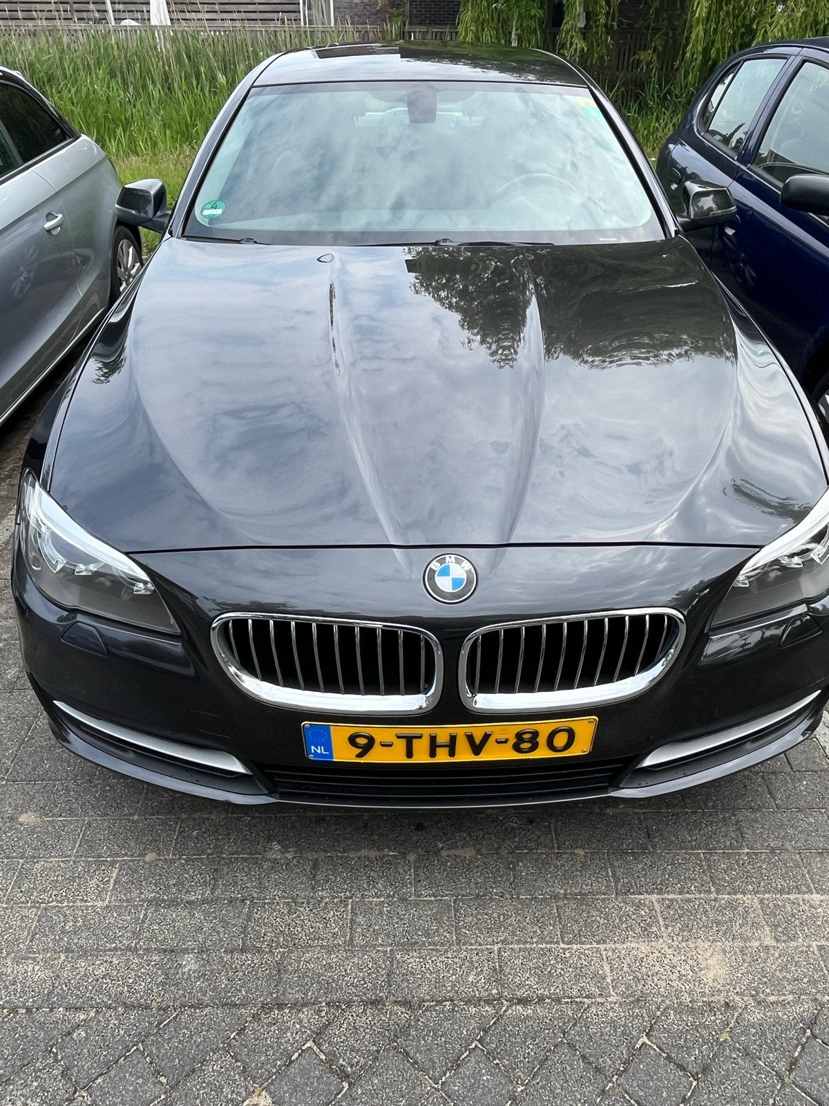 BMW 5-Serie 2.0 520I AUT 184 PK Touring 2014 Grijs, Auto's, BMW, Achterwielaandrijving, Zwart, 4 cilinders, 2000 kg