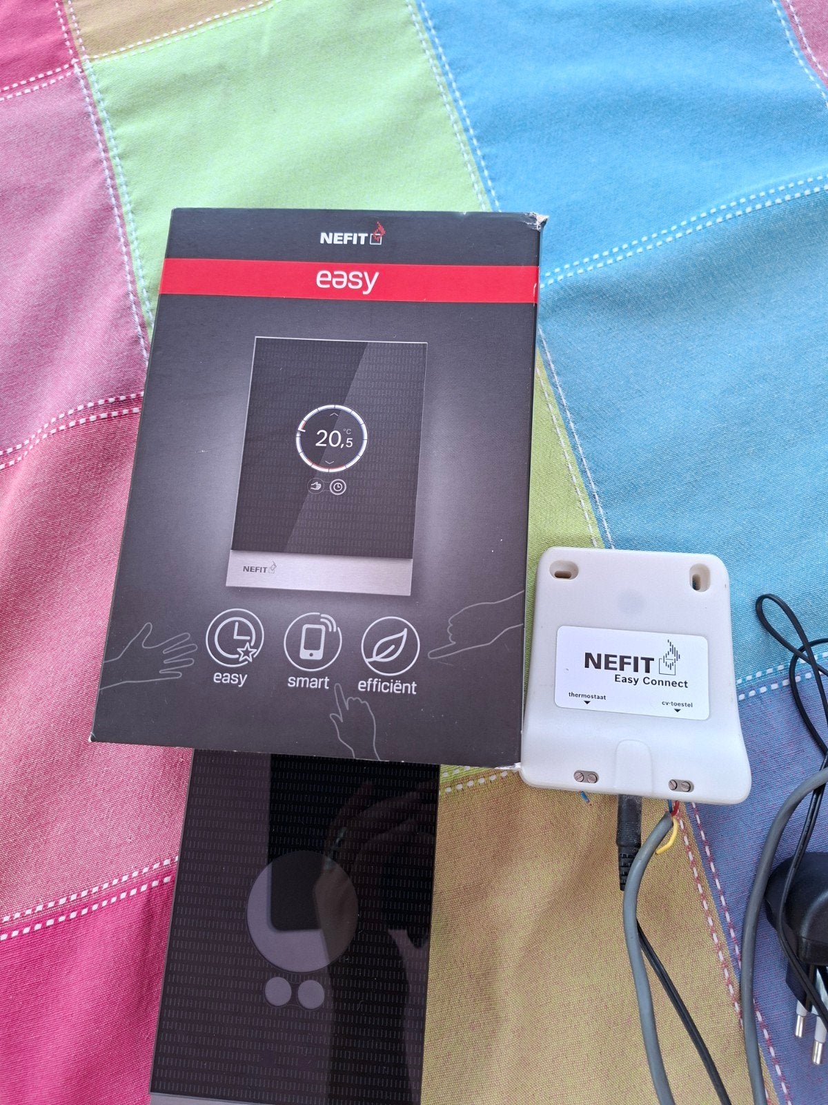 Nefit Easy thermostaat met Easy Connect, Ophalen of Verzenden, Slimme thermostaat, Gebruikt