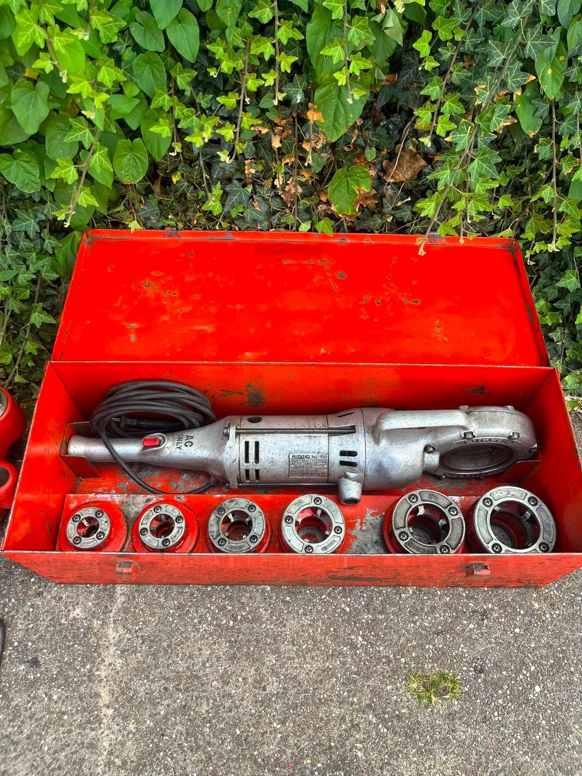 RIDGID 700 c draadsnijmachine + 141 - zeer complete set, Ophalen