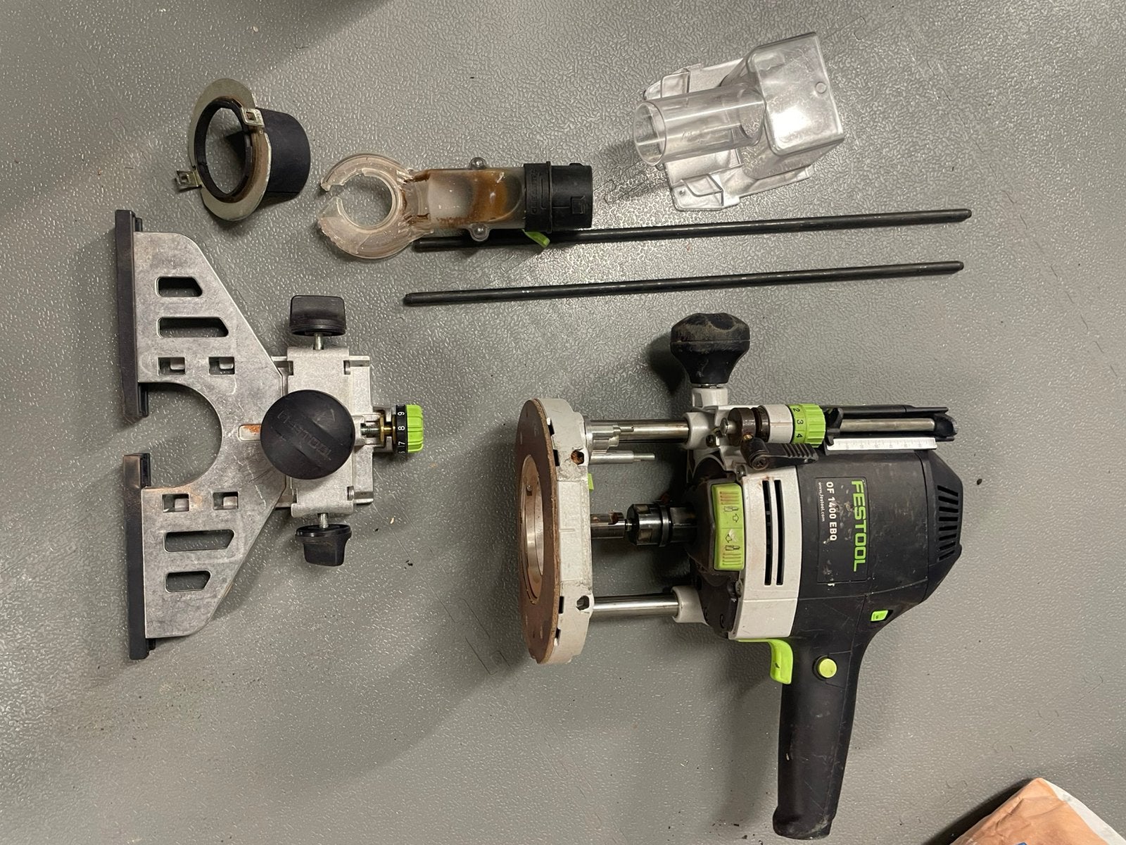 Festool of 1400 ebq, Ophalen, Zo goed als nieuw, Elektrisch, Bovenfrees