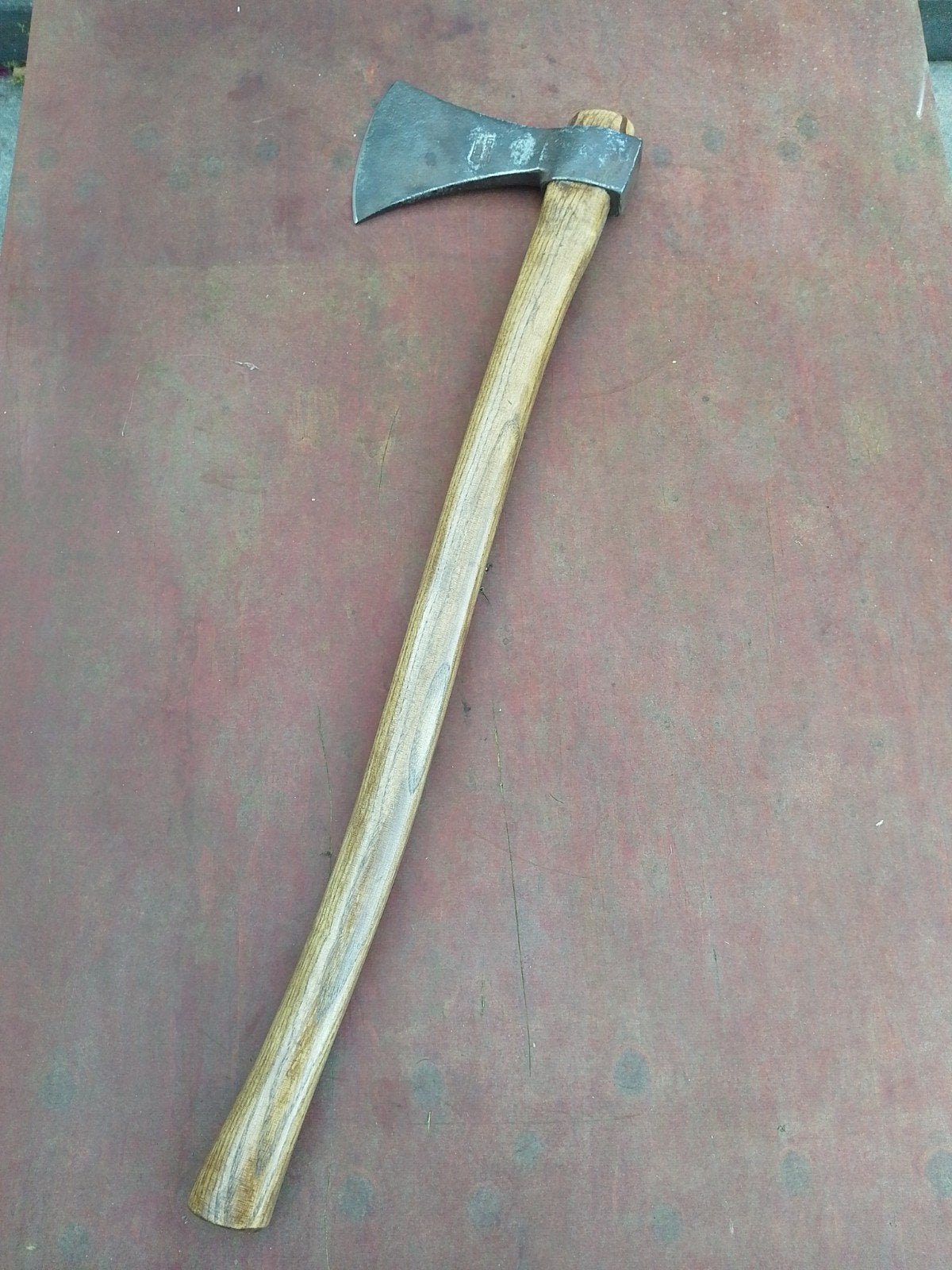 Robuuste Franse Bijl - Leborgne - Essen Steel - Patina, Ophalen of Verzenden
