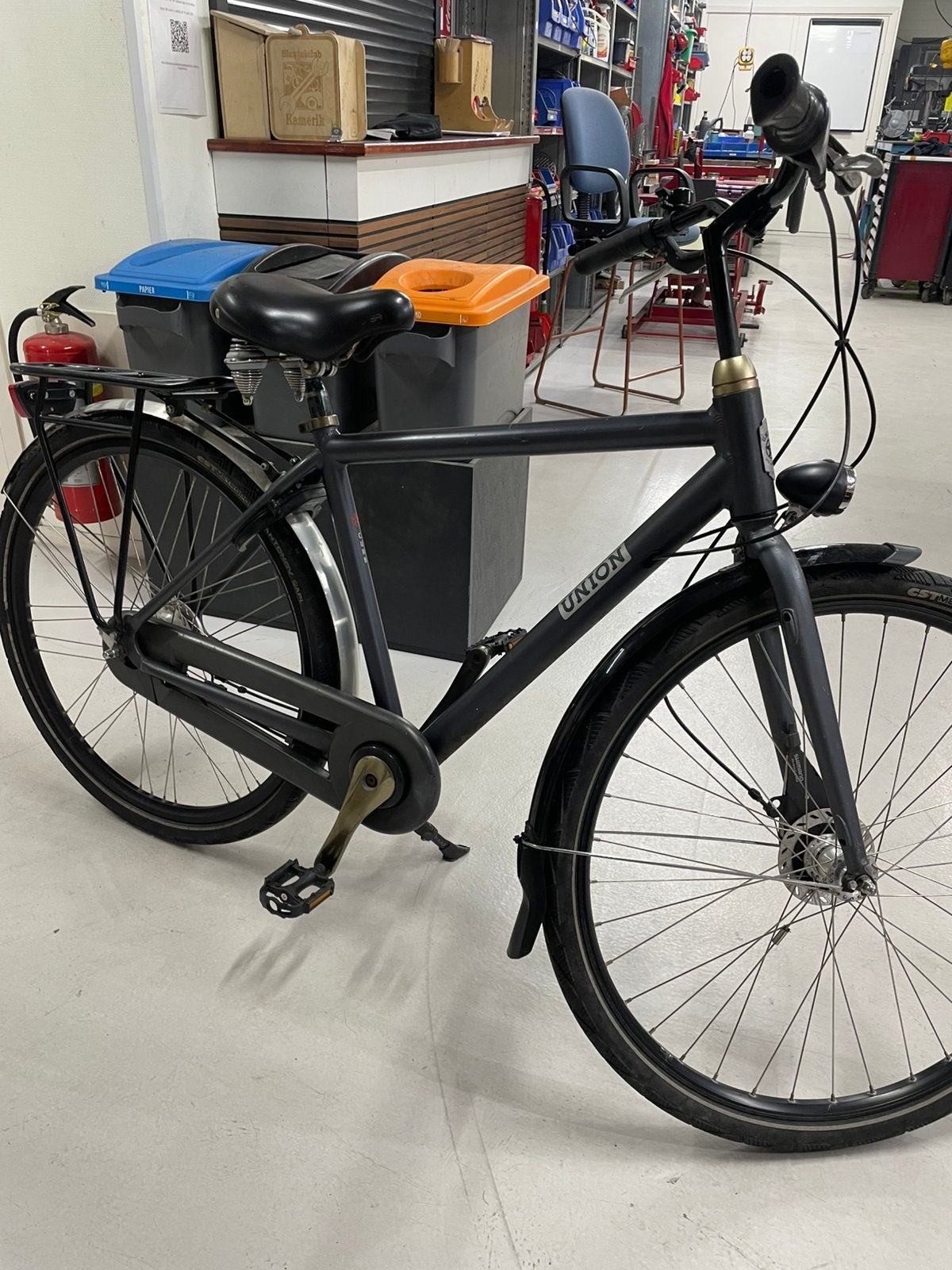 Stevige Union jongensfiets met 50cm frame en 7 versn., Fietsen en Brommers, Gebruikt, Versnellingen, Trommelrem, Ophalen