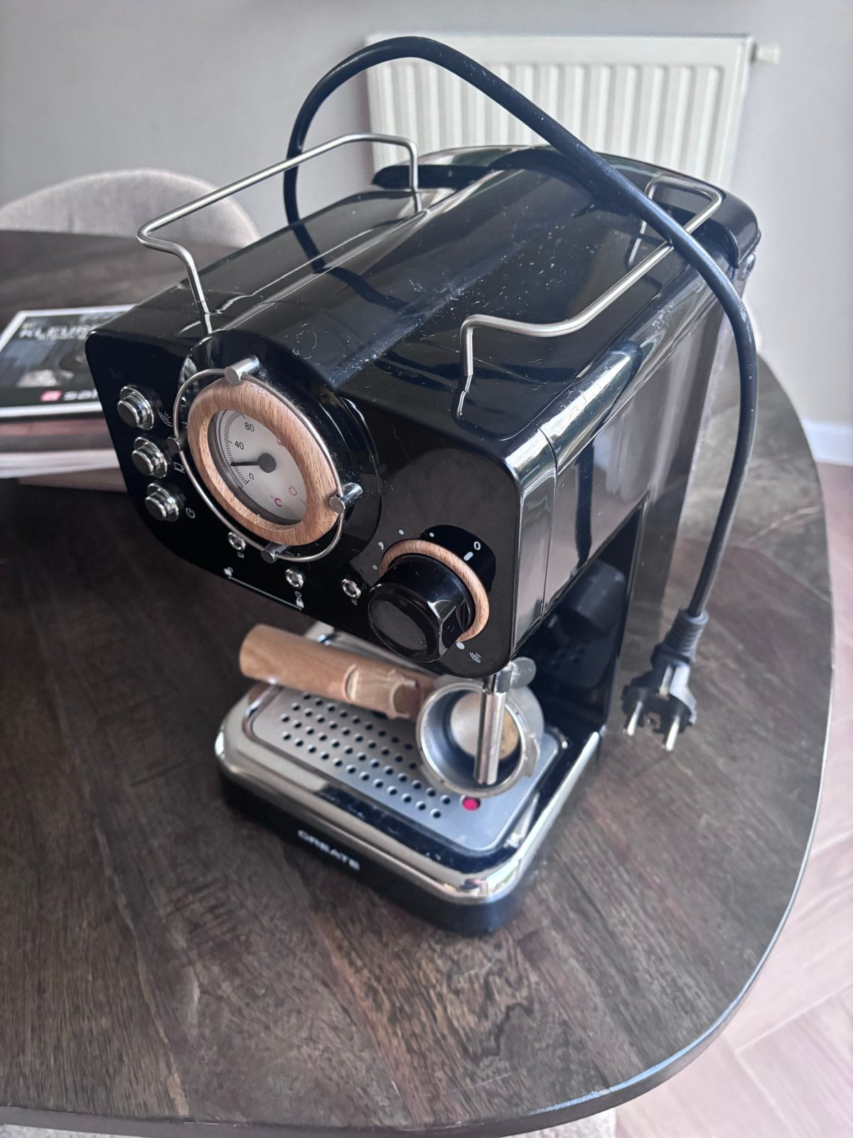 Create Koffiemachine, Witgoed en Apparatuur, Stoompijpje, Gebruikt, Koffiemachine, Gemalen koffie