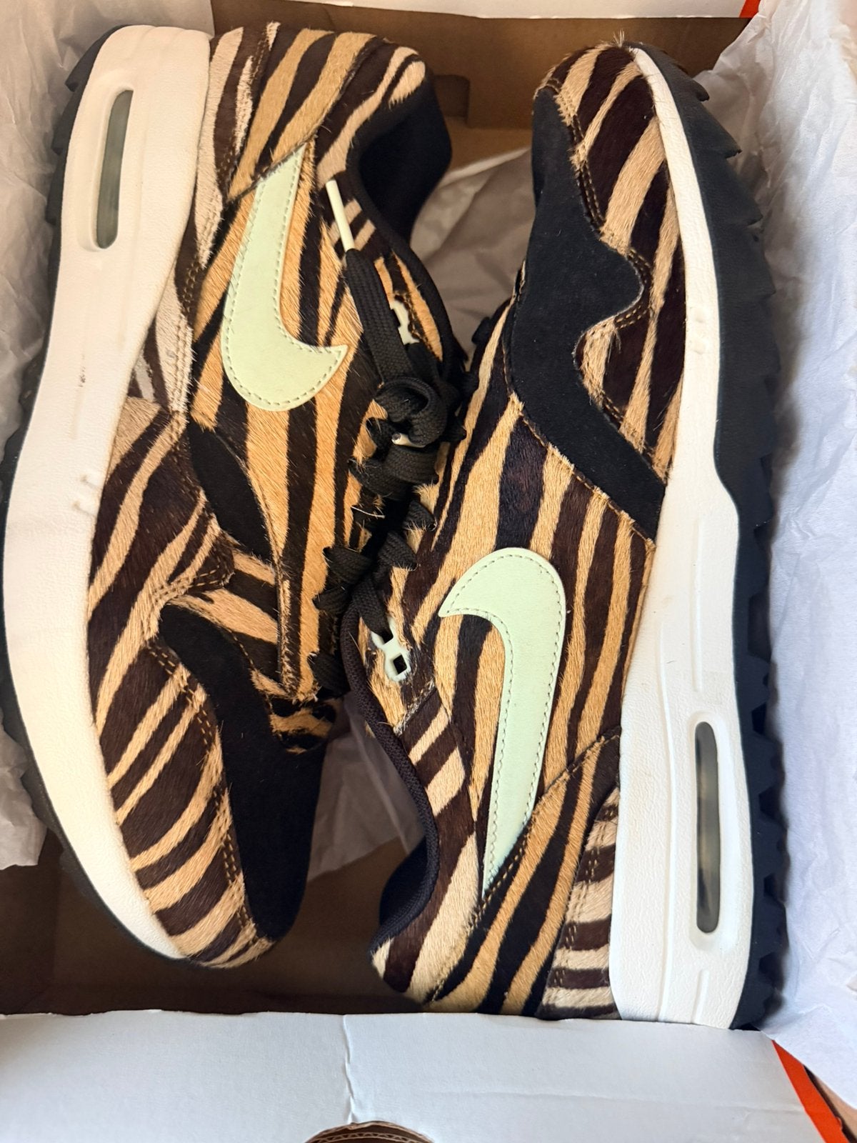 Nike Air Max 1 Golf Tiger maat 43, Kleding | Heren, Overige kleuren, Nieuw, Ophalen of Verzenden, Sneakers of Gympen