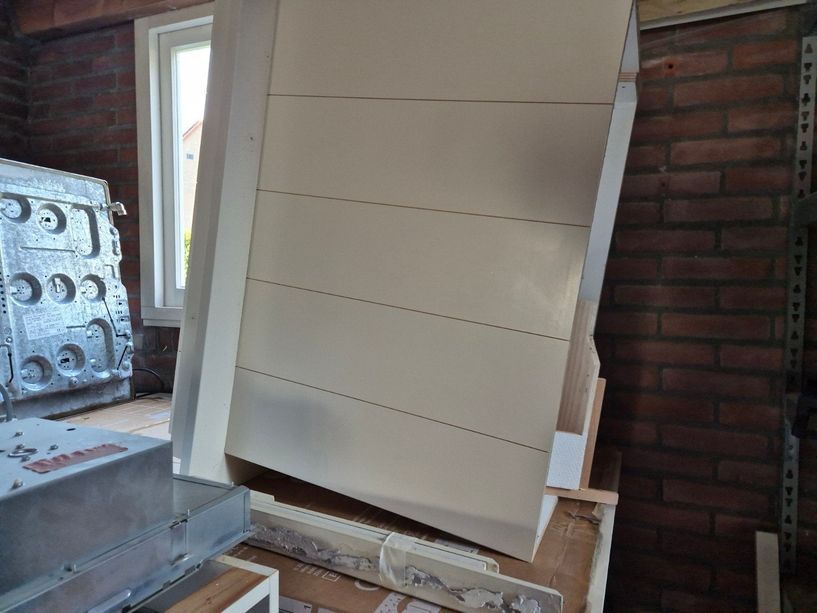 ombouw afzuigkap. 70x80x43 cm, Ophalen, Gebruikt, Wit, 50 tot 100 cm