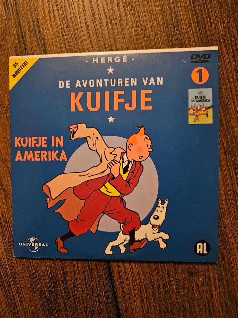 De Avonturen van Kuifje - Kuifje in Amerika (DVD), Europees, Gebruikt, Tekenfilm, Alle leeftijden