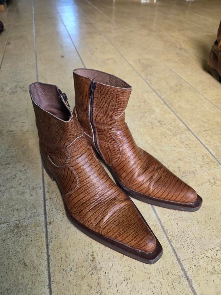 Cowboy boots mt 43. Western laarzen. Cognac kleur, Ophalen of Verzenden, Zo goed als nieuw, Bruin, Boots