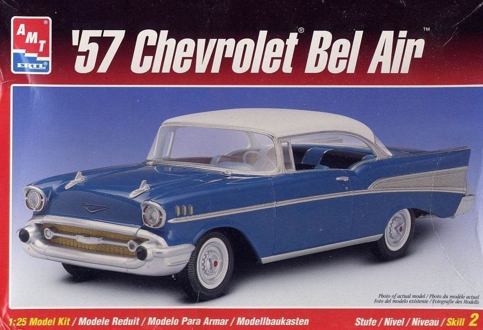 Bouwdoos 1957 Chevy Bel Air AMT, Overige merken, Auto, Groter dan 1:32, Nieuw