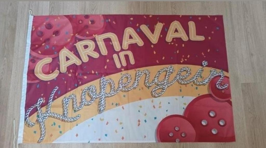 Vlag Carnaval Montfoort Knopengein Les Boutonniers, Ophalen of Verzenden, Nieuw