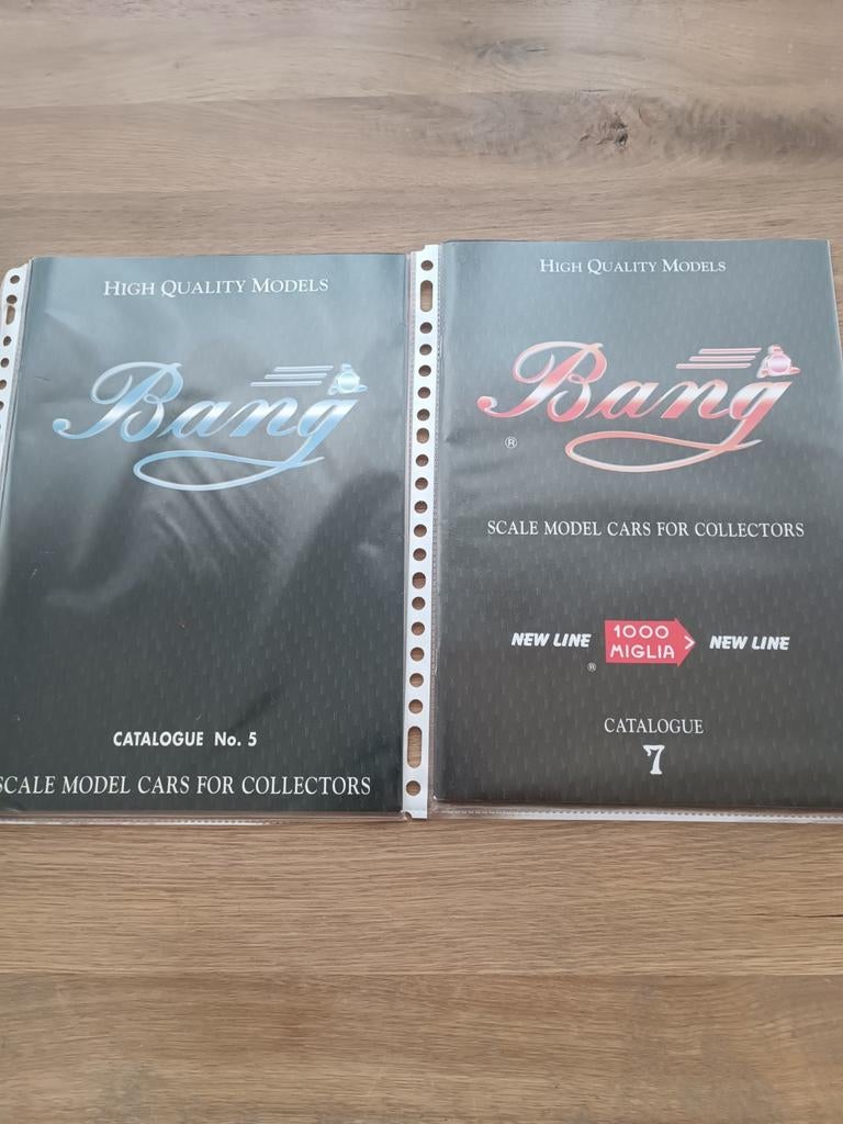 Bang catalogus modelauto's - Nrs. 5 en 7, Ophalen of Verzenden, Gebruikt, Overige typen, Overige merken