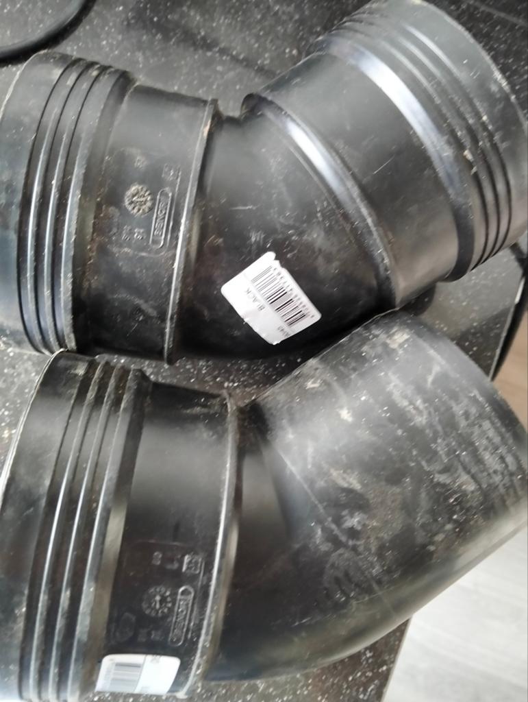 Afvoerbochten 90mm - Zo goed als nieuw, Bochten, Pvc, Ophalen of Verzenden, Zo goed als nieuw