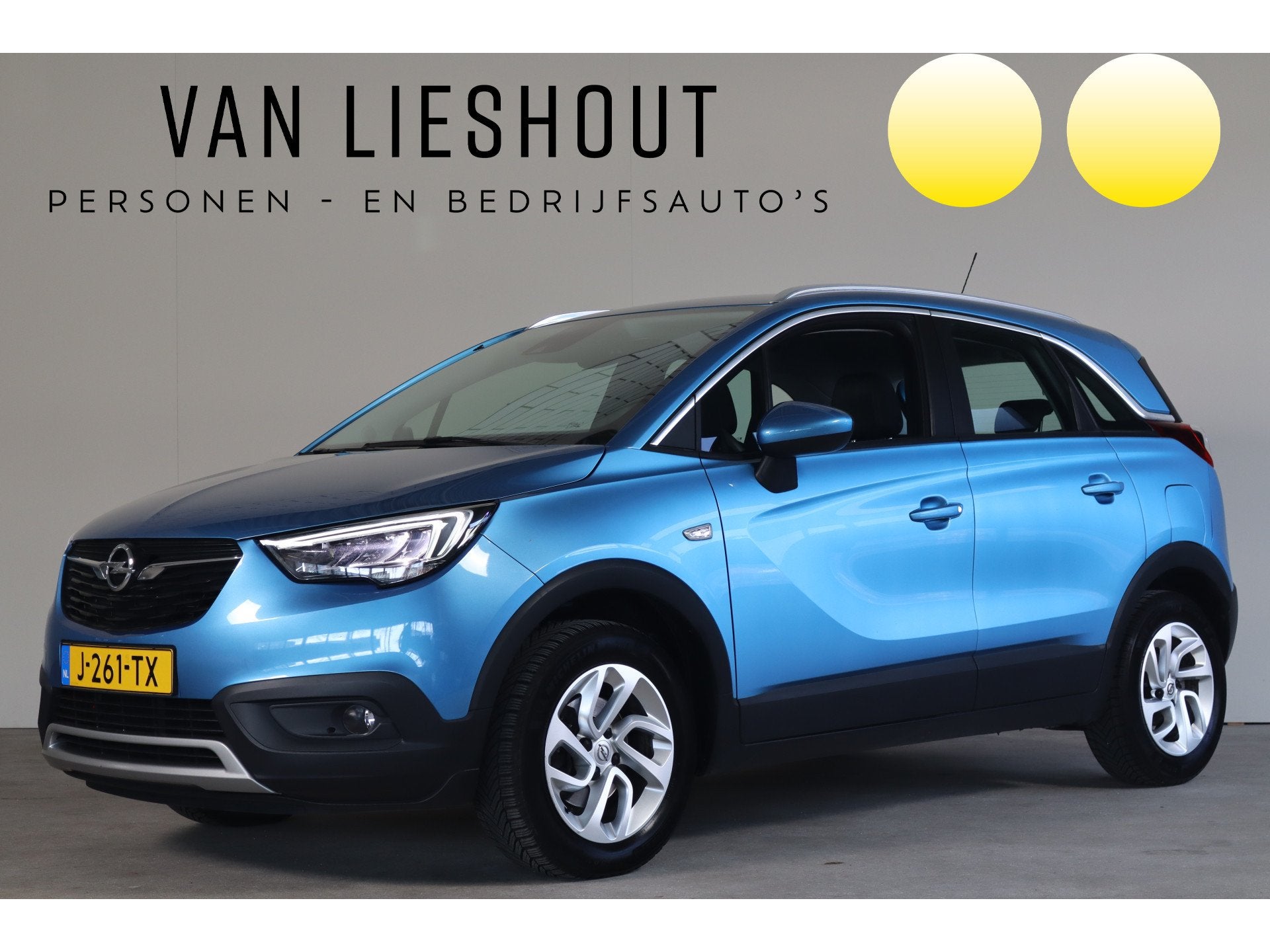 Opel Crossland X 1.2 Turbo Innovation NL-Auto! Apple Car-Pla, Auto's, Opel, 840 kg, Gebruikt, 1199 cc, Blauw