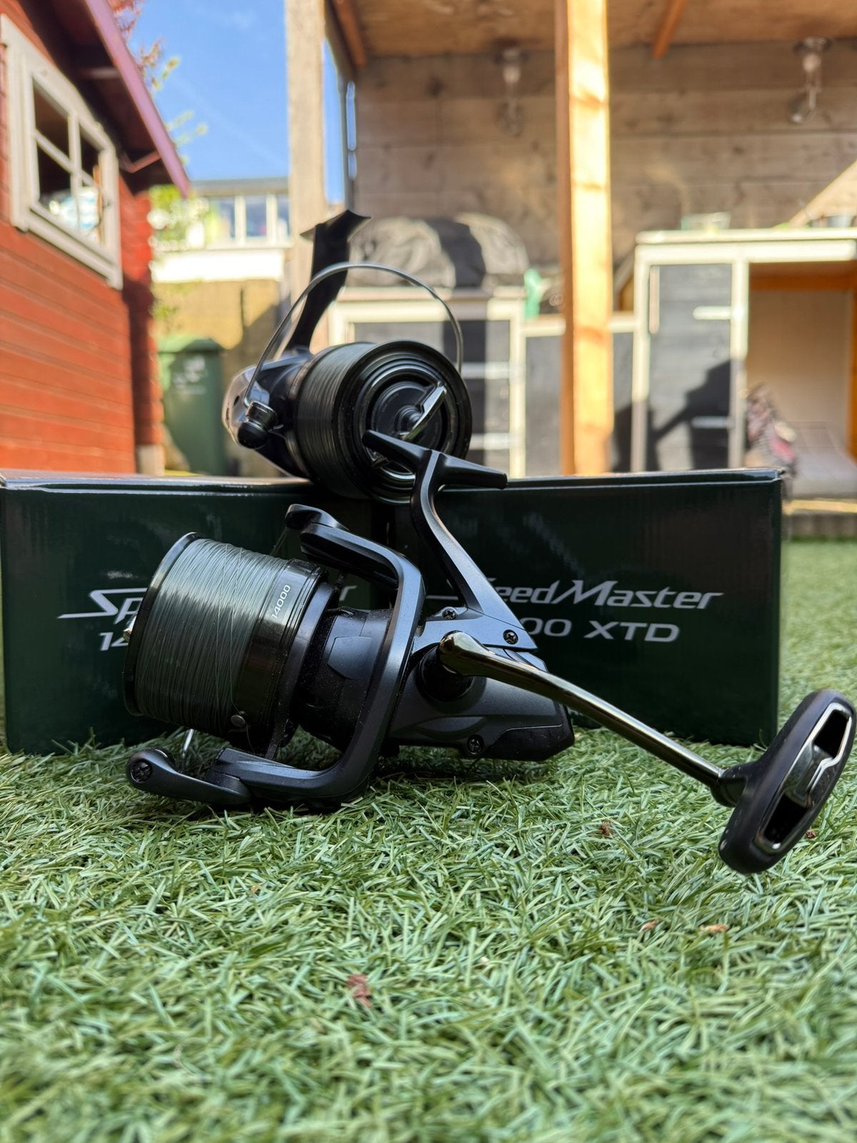 Shimano speedmaster 14000XTD, Watersport en Boten, Hengelsport | Karpervissen, Ophalen, Zo goed als nieuw, Molen