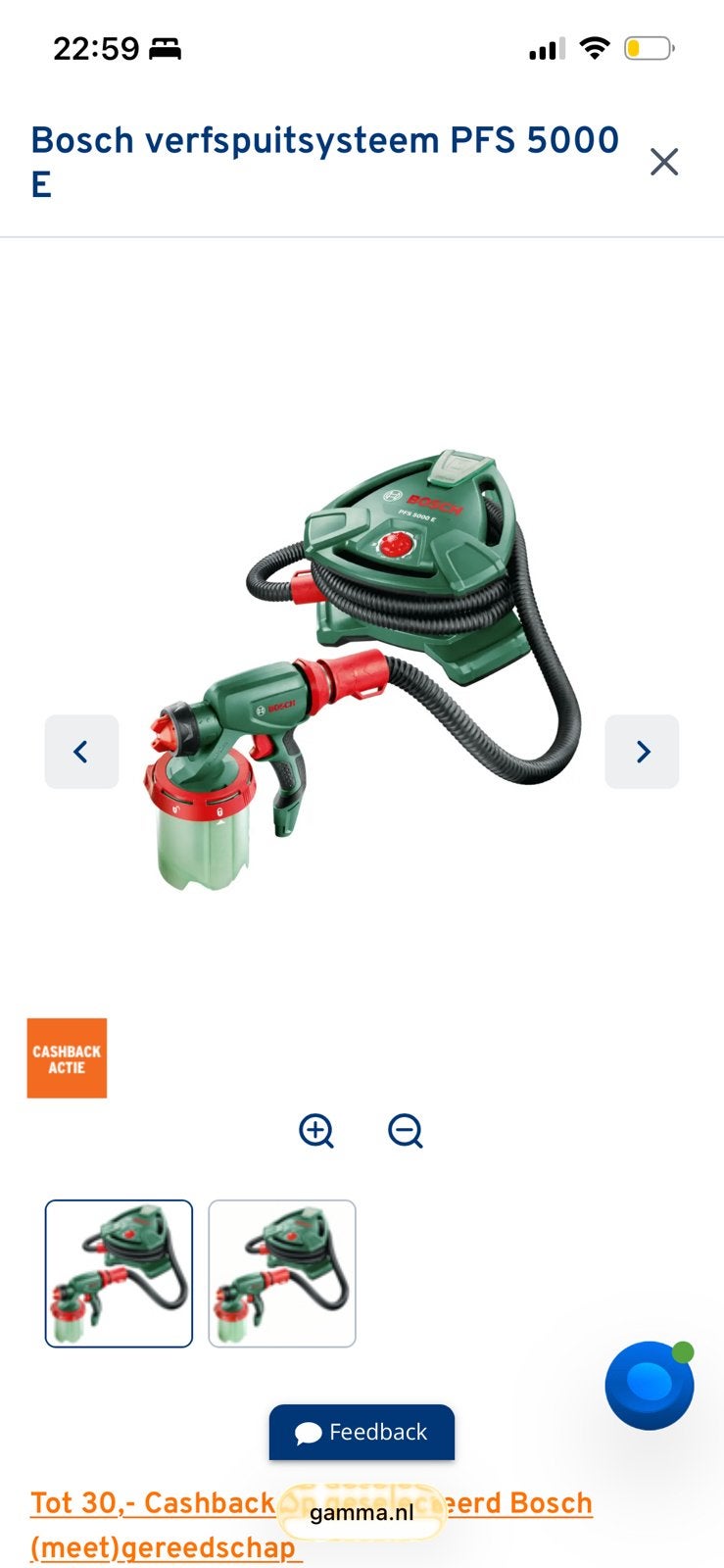 Bosch PFS500E verfspuit, Doe-het-zelf en Verbouw, Schildersmaterialen, Ophalen, Zo goed als nieuw, Verfspuit of Verfpomp