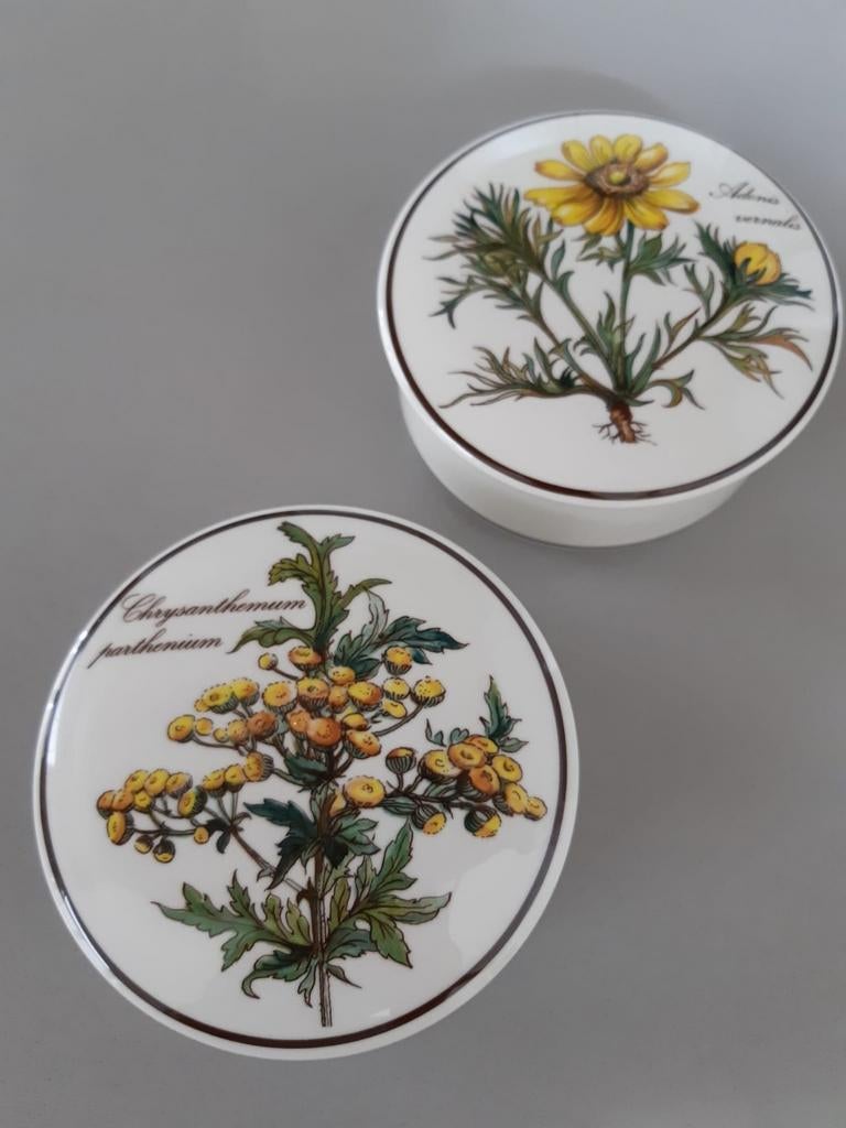 2 dekseldoosjes Villeroy en Boch Botanica, Huis en Inrichting, Keuken | Servies, Ophalen of Verzenden, Overige stijlen, Porselein