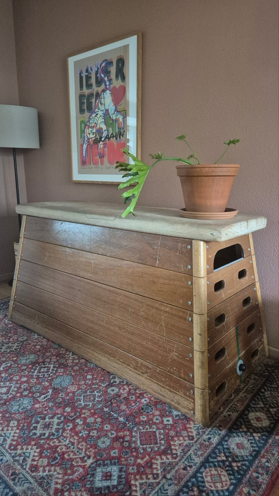 Vintage gymkast - Uniek meubelstuk voor uw interieur, Ophalen