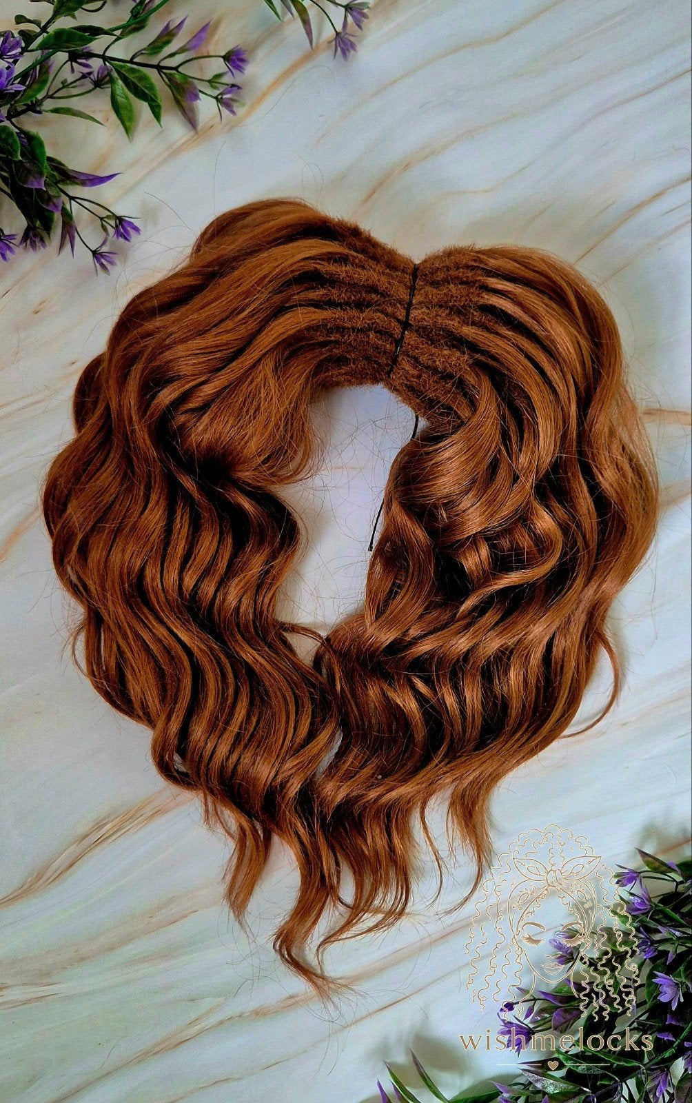 60 Dreadlocks Kastanjebruin 40cm Zachte Dreadlocks Set, Ophalen of Verzenden, Nieuw
