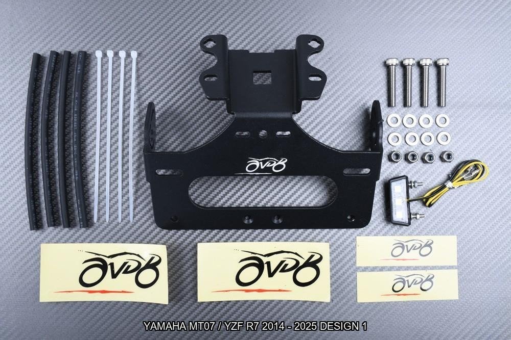 Korte Kentekenplaathouder YAMAHA MT07 / YZF R7 2014 - 2025, Ophalen of Verzenden, Nieuw