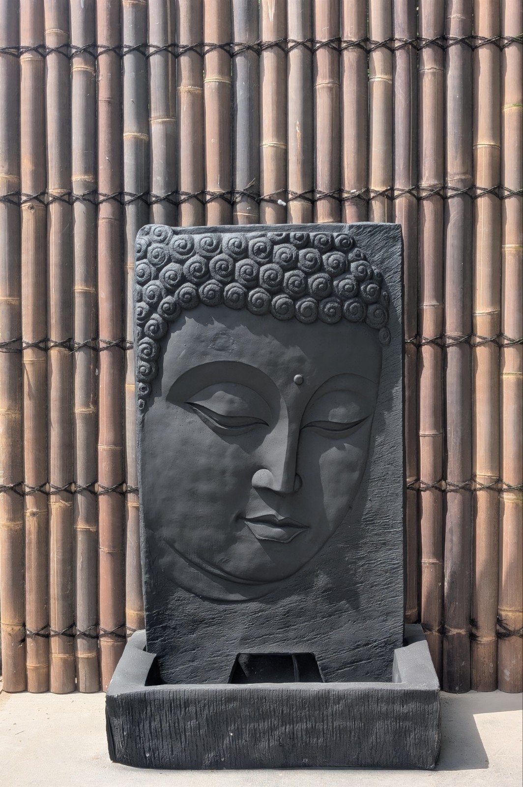 Mooie oosterse boeddha Buddha fontein waterornament beton, Ophalen of Verzenden, Beton, Fontein