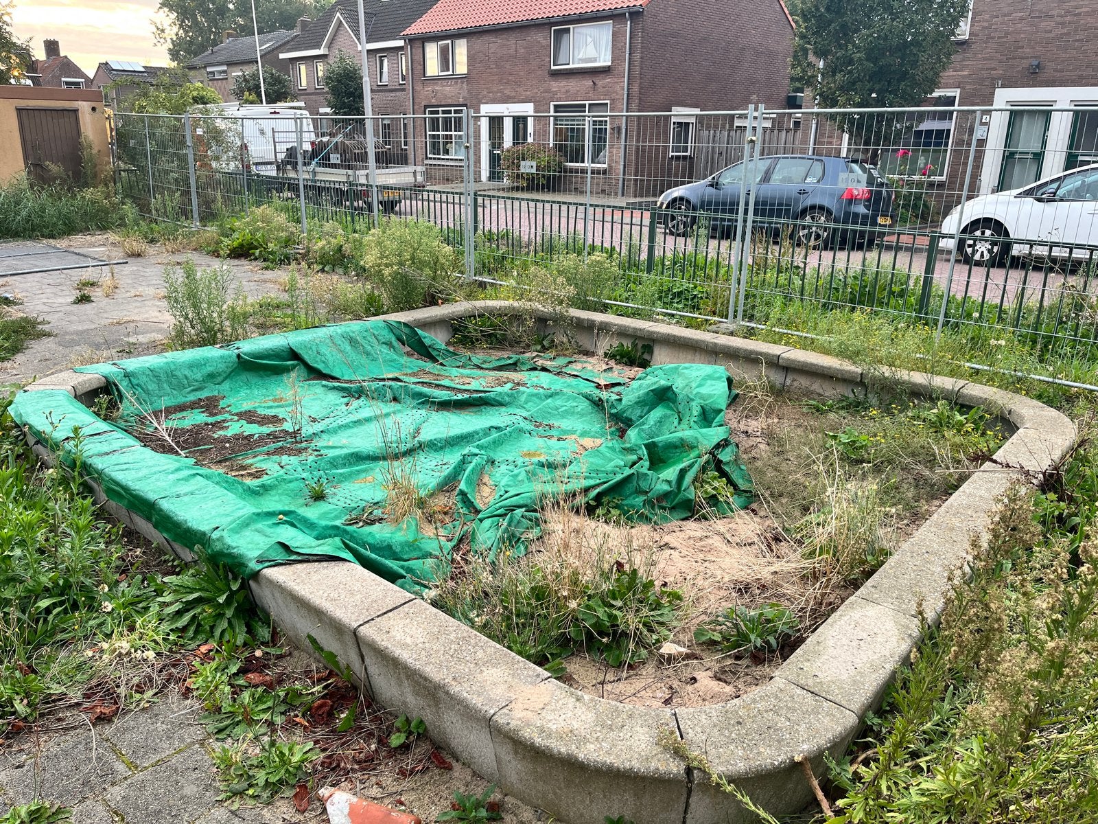 Betonnen zandbak elementen, Ophalen, Gebruikt